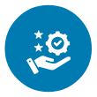 Hand holding gear icon